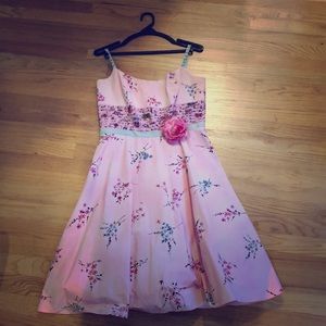Pink Flowered Dress